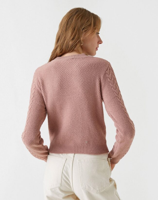 Knitted Detailed Sweater - Image 4